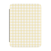 Pastel Picnic | Yellow Gingham Kindle Case
