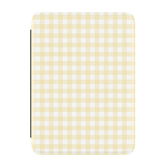 Pastel Picnic | Yellow Gingham Kindle Case