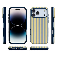 Coastline Stripes | Blue & Yellow Case