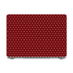 On the Dot | Maroon Polka Dot Laptop Shell