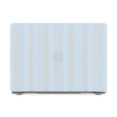 Stripes and the City | Light Blue Pinstripe Laptop Shell