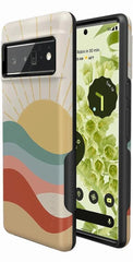 Here Comes the Sun | Colorblock Sunset Google Pixel Case