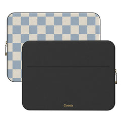 Fit Check | Light Blue Checkerboard Laptop Case
