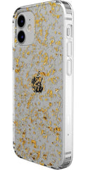 Morning Sparkle | Rose and Gold Flaked Clear Case