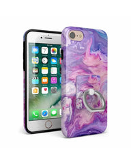 Tie Dying Over You | Purple Marble Phone Ring