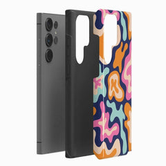 Midnight Color Splash | Abstract Retro Samsung Case
