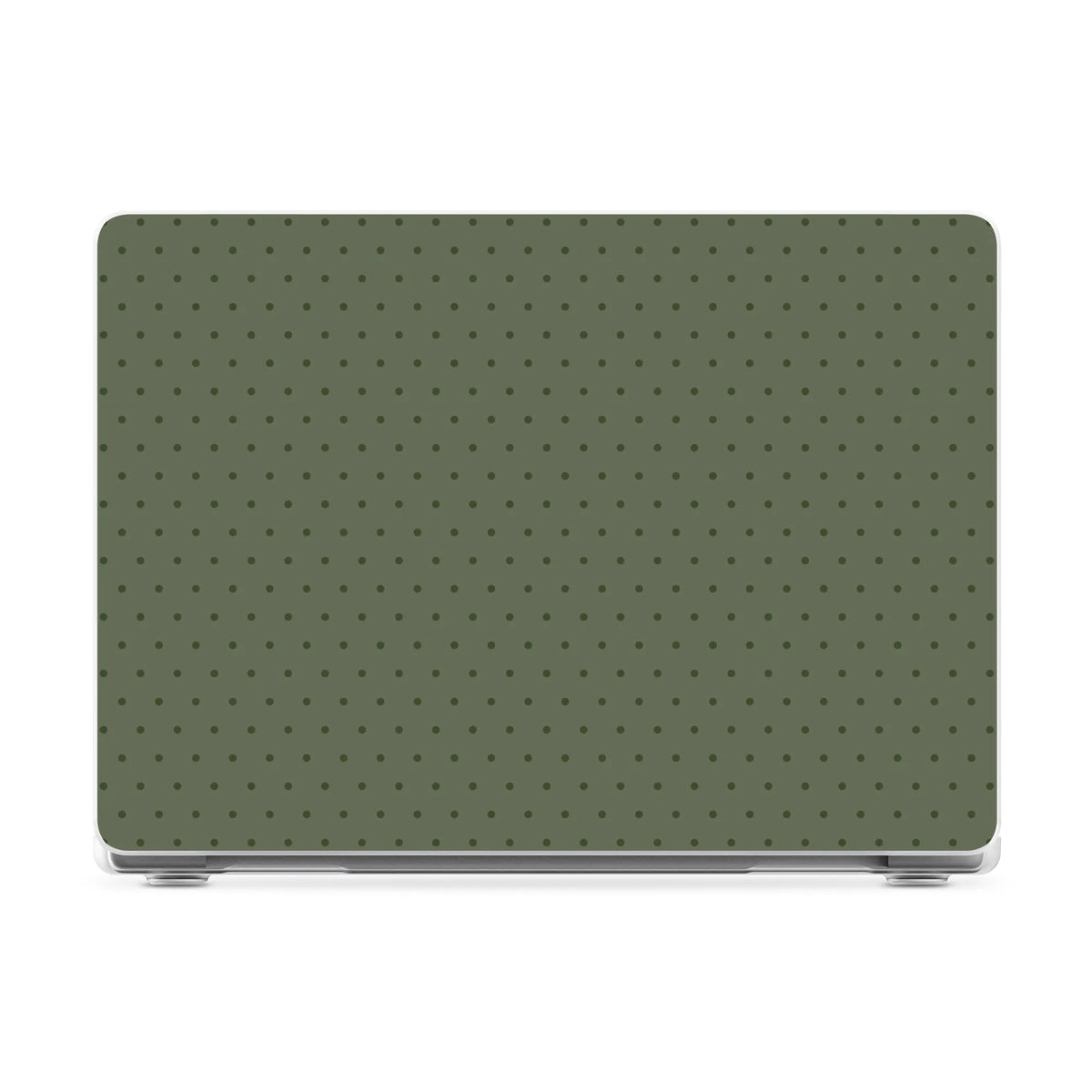 On the Dot | Olive Green Polka Dot Laptop Shell