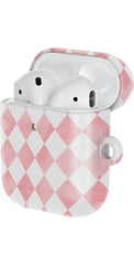 Queen of Diamonds | Pink Watercolor AirPods Case