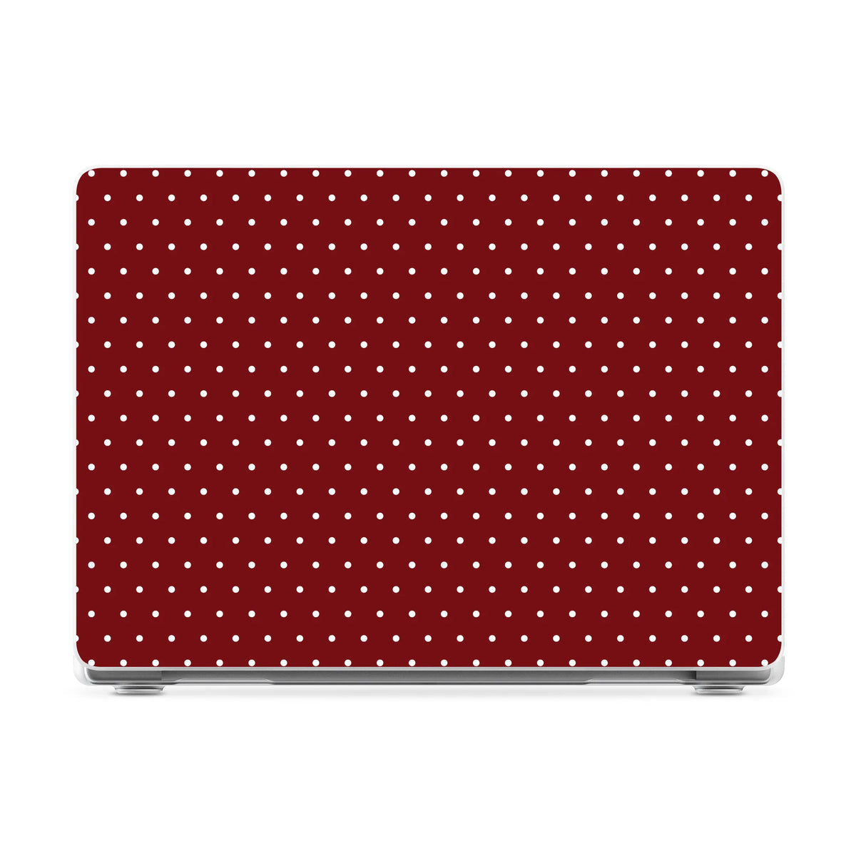 On the Dot | Maroon Polka Dot Laptop Shell
