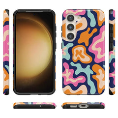Midnight Color Splash | Abstract Retro Samsung Case
