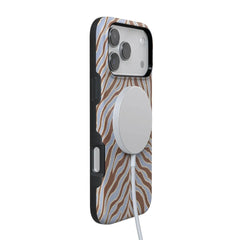 Untamed | Brown & Blue Zebra Case