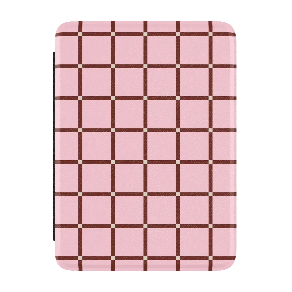 Uptown Gridlock | Pink Checkerboard Kindle Case