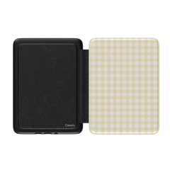 Pastel Picnic | Yellow Gingham Kindle Case